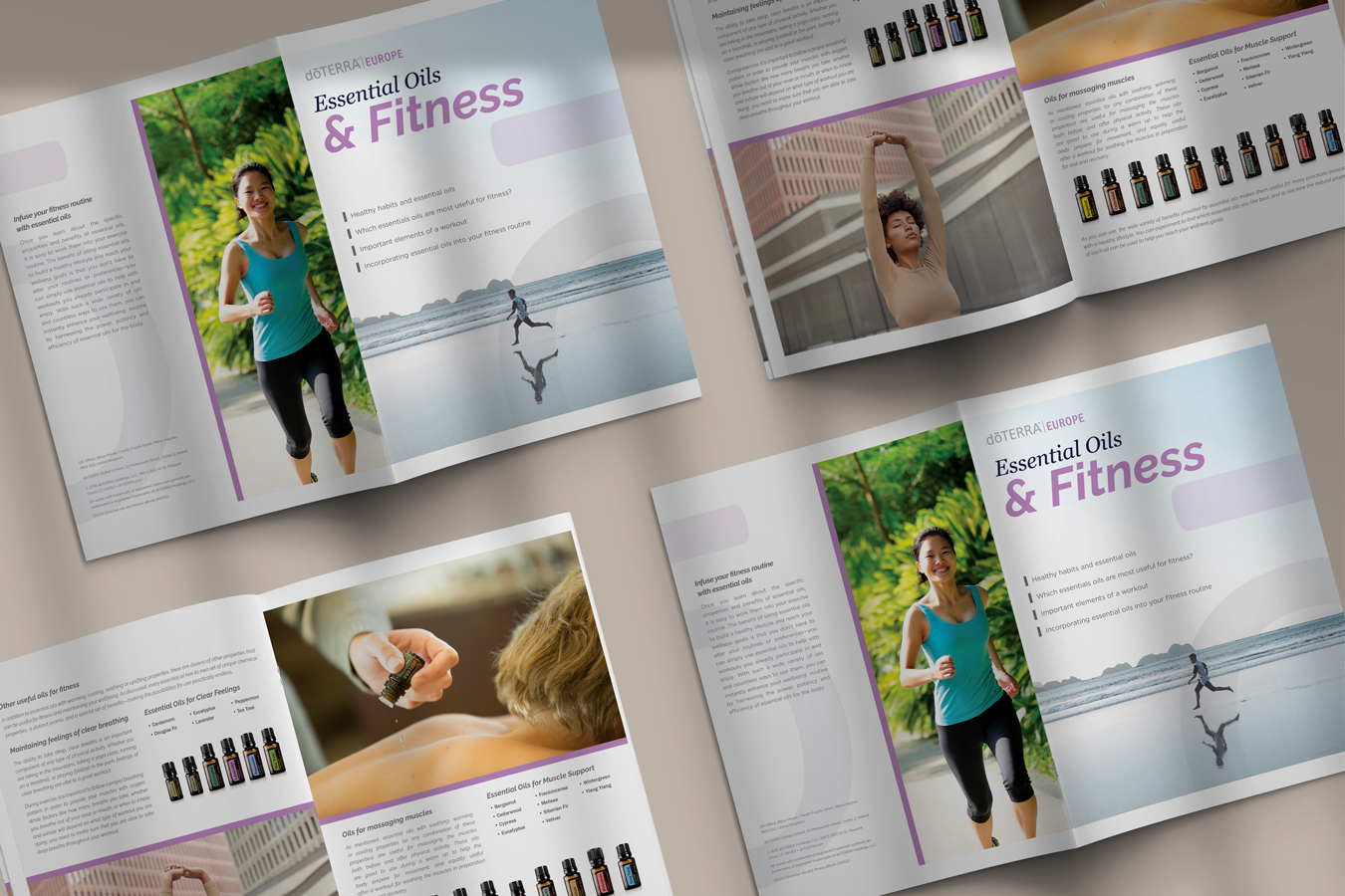 Essential oils and Fitness magazine